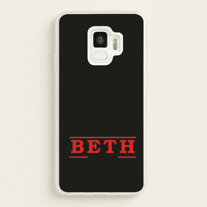 Title - Personalised Stranger  - Stranger Things Phone Case for Galaxy S9