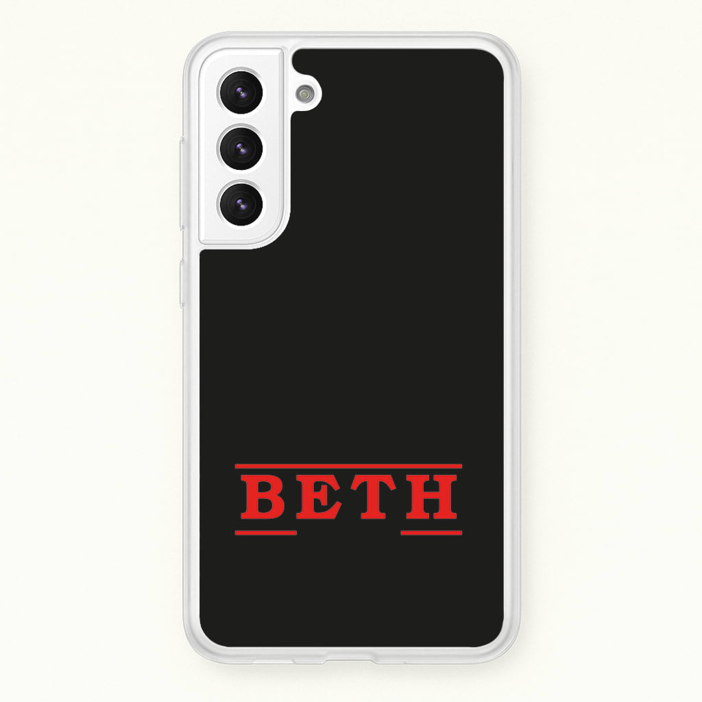 Title - Personalised Stranger  - Stranger Things Phone Case for Galaxy S22