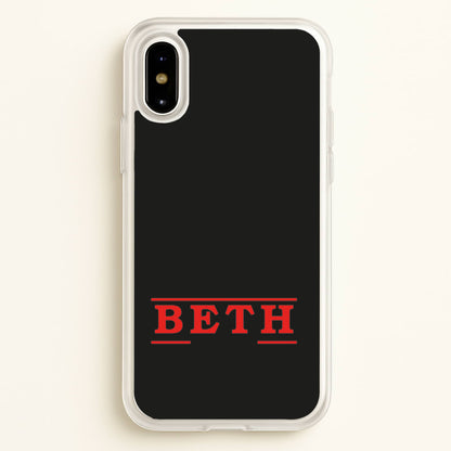 Title - Personalised Stranger  - Stranger Things Phone Case for iPhone X / XS