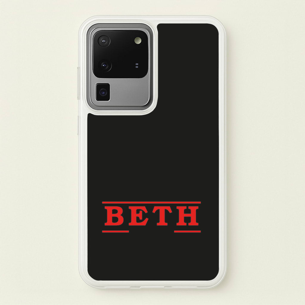 Title - Personalised Stranger  - Stranger Things Phone Case for Galaxy S20 Ultra