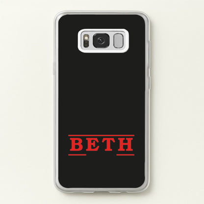Title - Personalised Stranger  - Stranger Things Phone Case for Galaxy S8 Plus