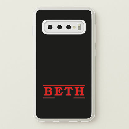 Title - Personalised Stranger  - Stranger Things Phone Case for Galaxy S10