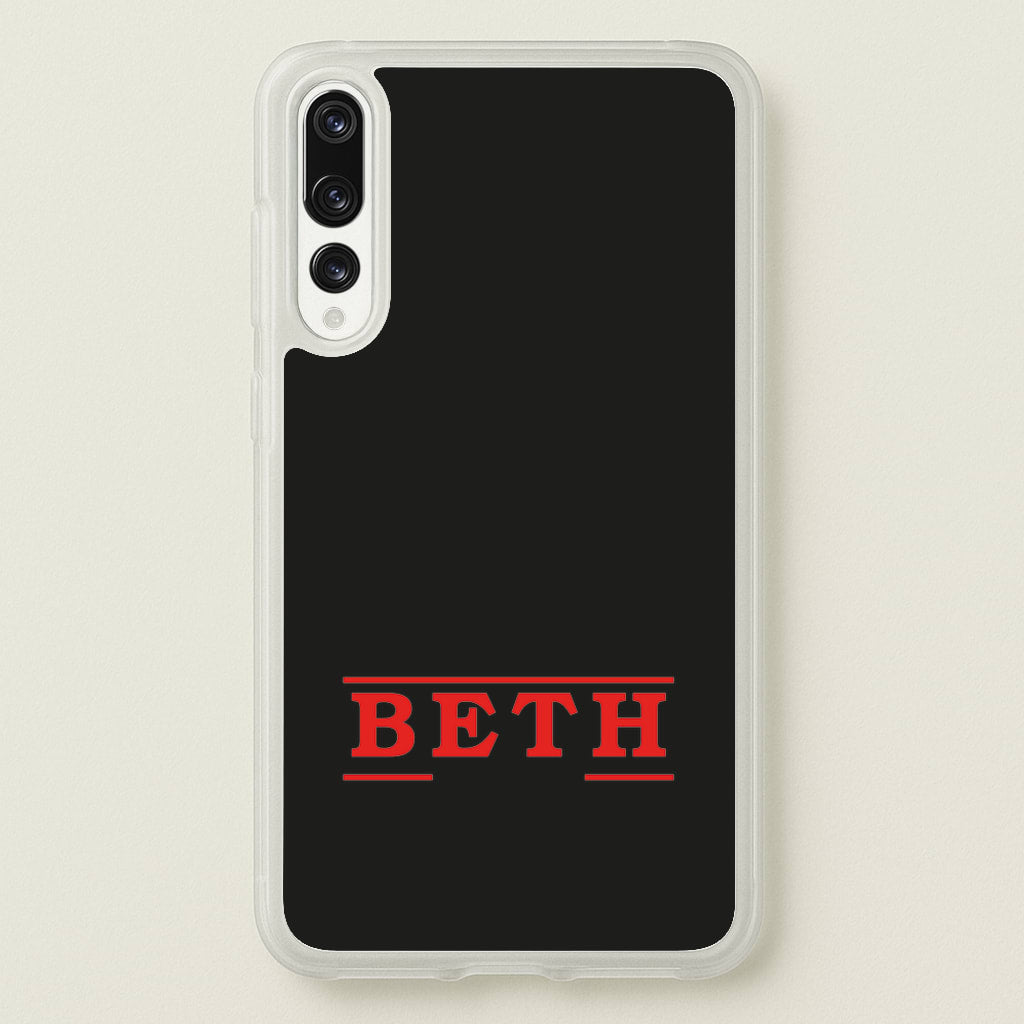 Title - Personalised Stranger  - Stranger Things Phone Case for Huawei P20 Pro