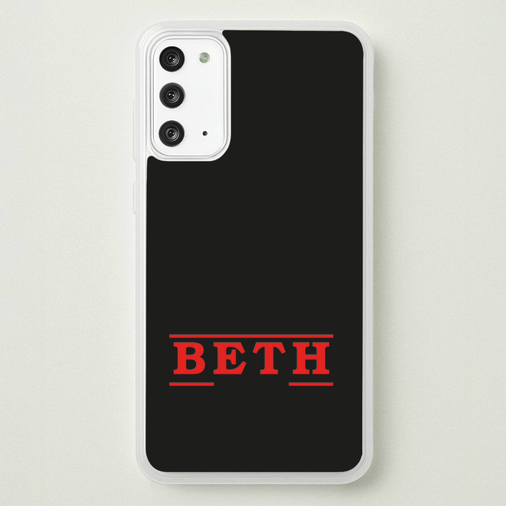 Title - Personalised Stranger  - Stranger Things Phone Case for Galaxy Note 20