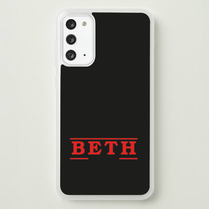 Title - Personalised Stranger  - Stranger Things Phone Case for Galaxy Note 20