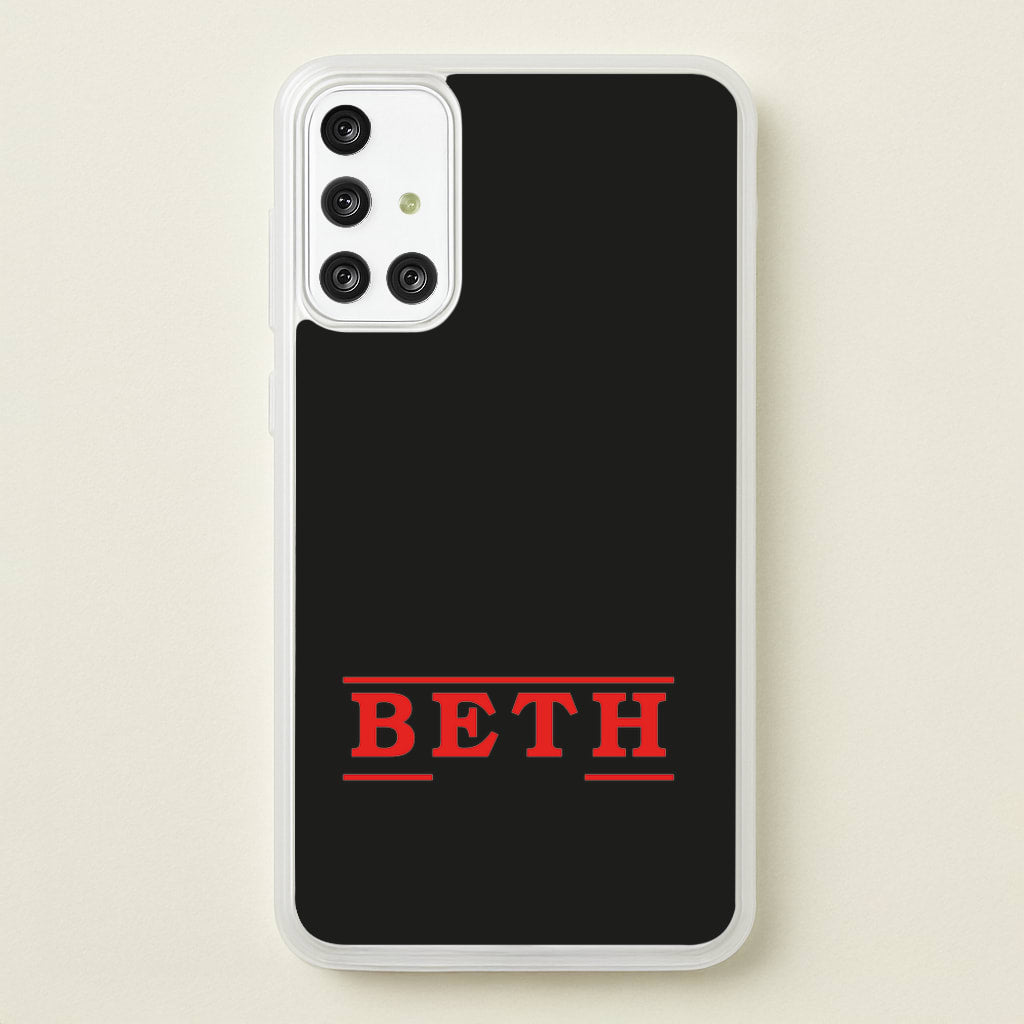 Title - Personalised Stranger  - Stranger Things Phone Case for Galaxy A71