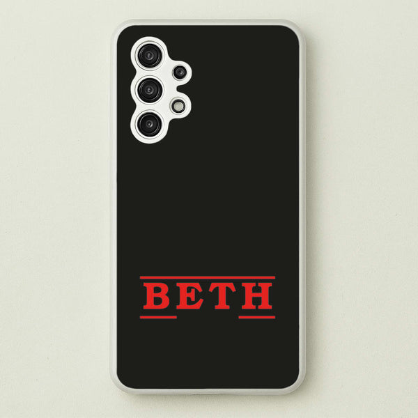 Title - Personalised Stranger  - Stranger Things Phone Case for Galaxy A13