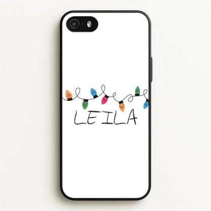 Fairy Lights - Personalised Stranger  - Stranger Things Phone Case for iPhone 5 / 5s / SE 2016