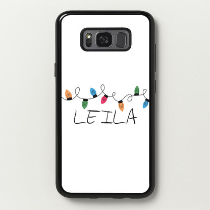 Fairy Lights - Personalised Stranger  - Stranger Things Phone Case for Galaxy S8