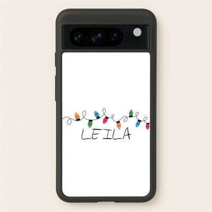 Fairy Lights - Personalised Stranger  - Stranger Things Phone Case for Google Pixel 8 Pro