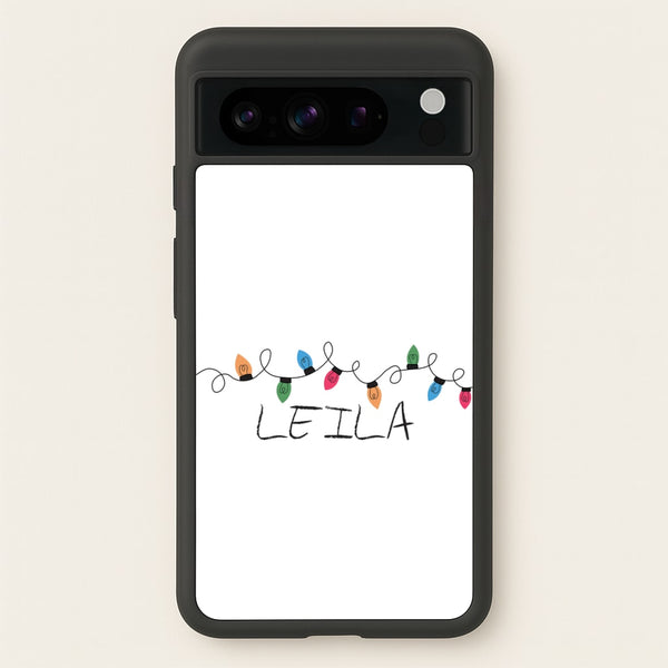 Fairy Lights - Personalised Stranger  - Stranger Things Phone Case for Google Pixel 8 Pro