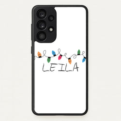 Fairy Lights - Personalised Stranger  - Stranger Things Phone Case for Galaxy A53