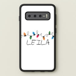 Fairy Lights - Personalised Stranger  - Stranger Things Phone Case for Galaxy S10 Plus