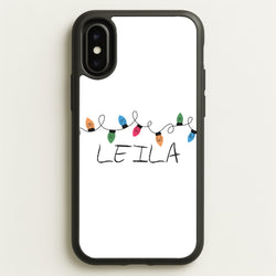 Fairy Lights - Personalised Stranger  - Stranger Things Phone Case for iPhone X / XS