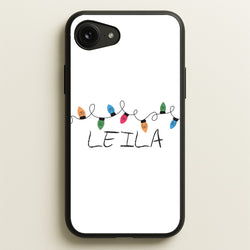Fairy Lights - Personalised Stranger  - Stranger Things Phone Case for iPhone 16e