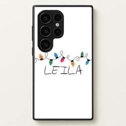 Fairy Lights - Personalised Stranger  - Stranger Things Phone Case for Galaxy S24 Ultra