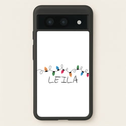 Fairy Lights - Personalised Stranger  - Stranger Things Phone Case for Google Pixel 8a