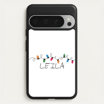 Fairy Lights - Personalised Stranger  - Stranger Things Phone Case for Google Pixel 9 Pro XL