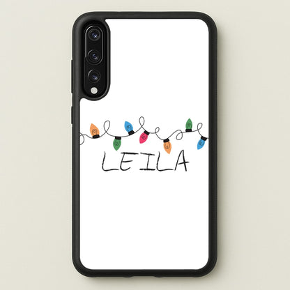 Fairy Lights - Personalised Stranger  - Stranger Things Phone Case for Huawei P20 Pro