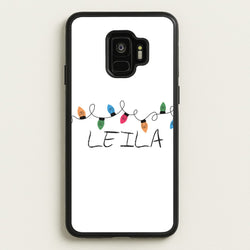 Fairy Lights - Personalised Stranger  - Stranger Things Phone Case for Galaxy S9
