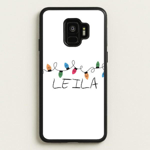 Fairy Lights - Personalised Stranger  - Stranger Things Phone Case for Galaxy S9