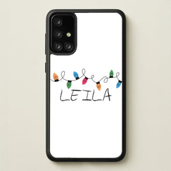 Fairy Lights - Personalised Stranger  - Stranger Things Phone Case for Galaxy A71