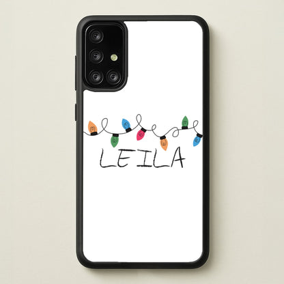 Fairy Lights - Personalised Stranger  - Stranger Things Phone Case for Galaxy A71