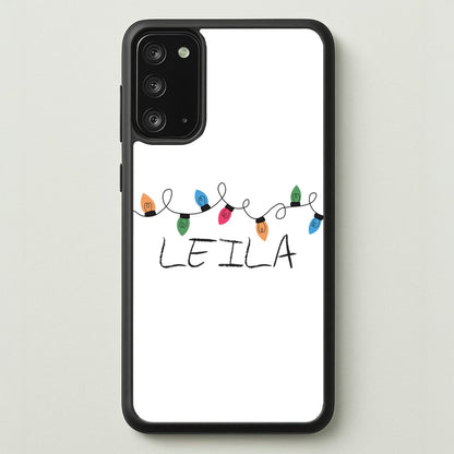 Fairy Lights - Personalised Stranger  - Stranger Things Phone Case for Galaxy Note 20