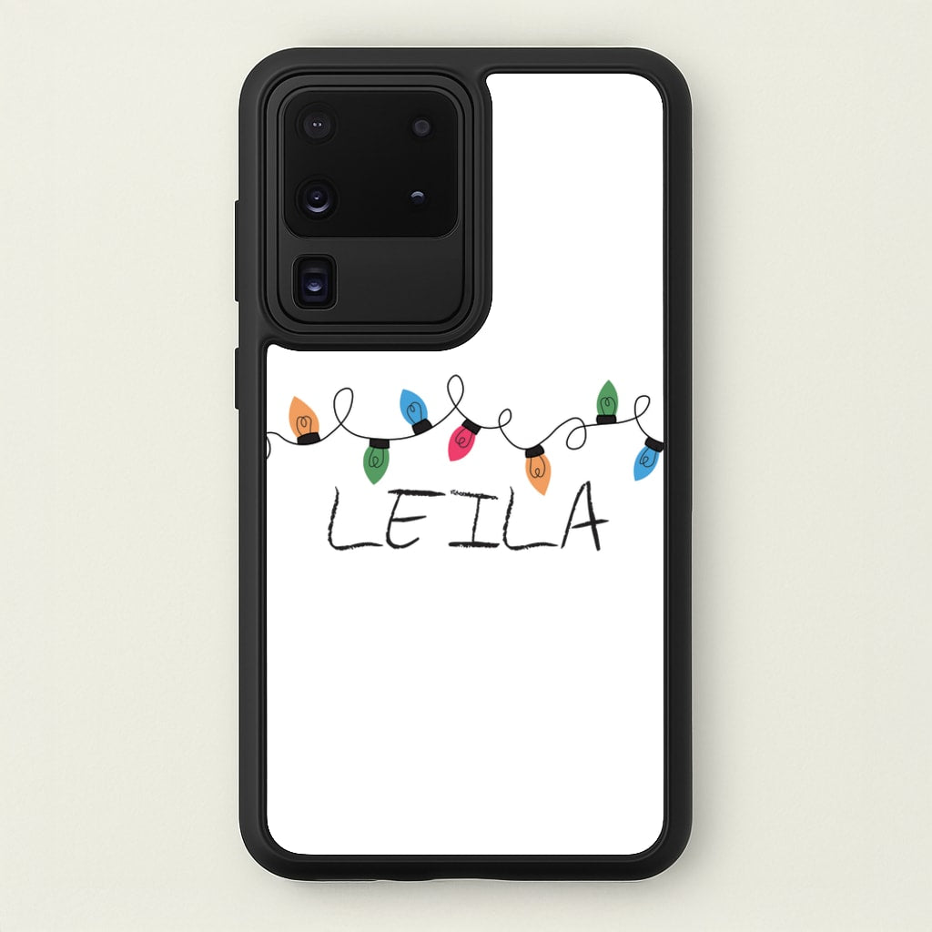 Fairy Lights - Personalised Stranger  - Stranger Things Phone Case for Galaxy S20 Ultra