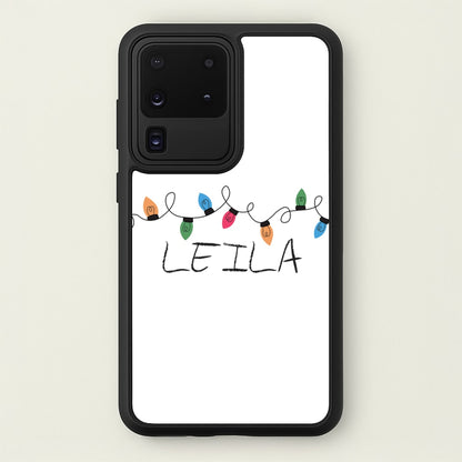 Fairy Lights - Personalised Stranger  - Stranger Things Phone Case for Galaxy S20 Ultra