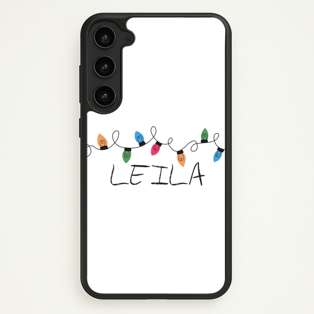 Fairy Lights - Personalised Stranger  - Stranger Things Phone Case for Galaxy S23