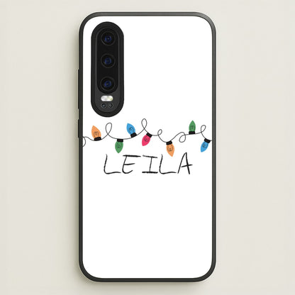 Fairy Lights - Personalised Stranger  - Stranger Things Phone Case for Huawei P30