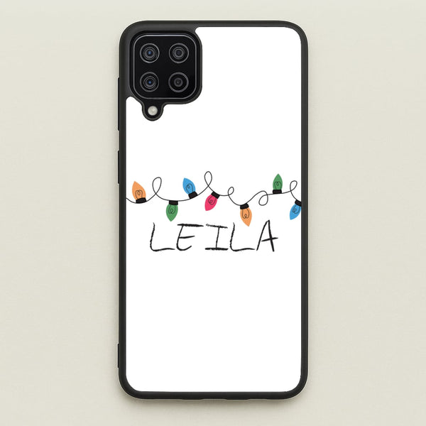 Fairy Lights - Personalised Stranger  - Stranger Things Phone Case for Galaxy A12