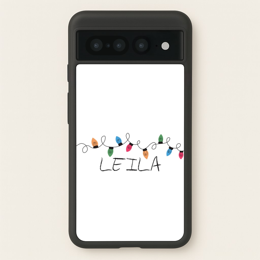 Fairy Lights - Personalised Stranger  - Stranger Things Phone Case for Google Pixel 7 Pro