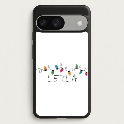 Fairy Lights - Personalised Stranger  - Stranger Things Phone Case for Google Pixel 9 / 9 Pro