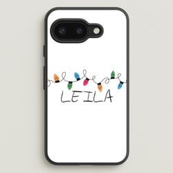 Fairy Lights - Personalised Stranger  - Stranger Things Phone Case for Google Pixel 9a
