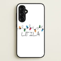 Fairy Lights - Personalised Stranger  - Stranger Things Phone Case for Galaxy A54
