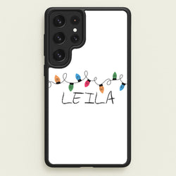 Fairy Lights - Personalised Stranger  - Stranger Things Phone Case for Galaxy S23 Ultra