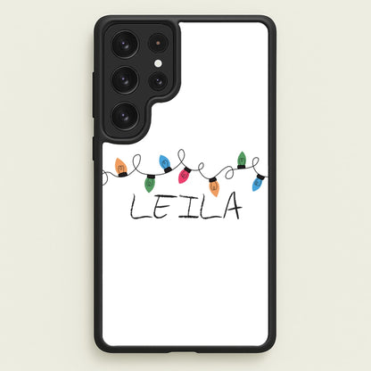 Fairy Lights - Personalised Stranger  - Stranger Things Phone Case for Galaxy S23 Ultra