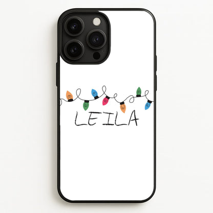 Fairy Lights - Personalised Stranger  - Stranger Things Phone Case for iPhone 13 Pro Max
