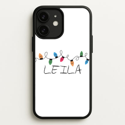 Fairy Lights - Personalised Stranger  - Stranger Things Phone Case for iPhone 11