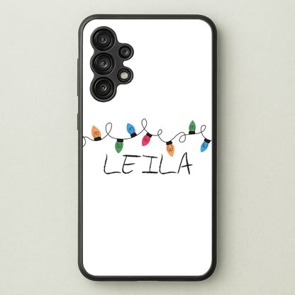 Fairy Lights - Personalised Stranger  - Stranger Things Phone Case for Galaxy A13