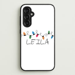 Fairy Lights - Personalised Stranger  - Stranger Things Phone Case for Galaxy A14