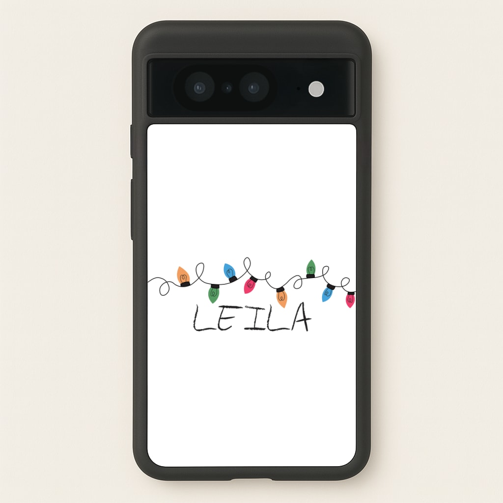 Fairy Lights - Personalised Stranger  - Stranger Things Phone Case for Google Pixel 8