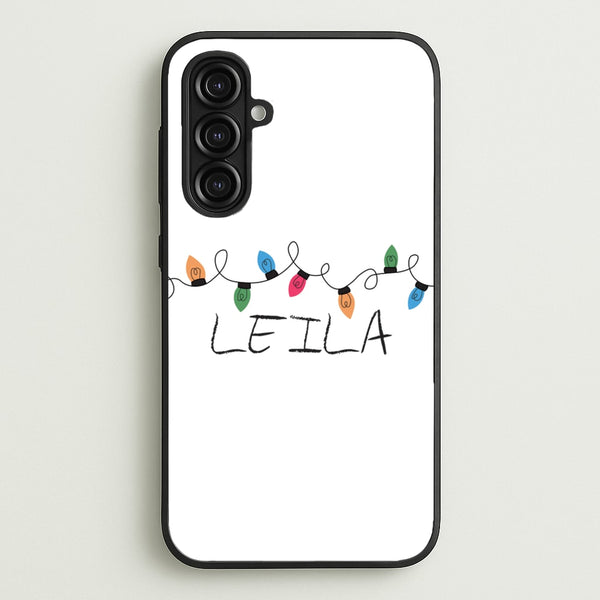 Fairy Lights - Personalised Stranger  - Stranger Things Phone Case for Galaxy A16