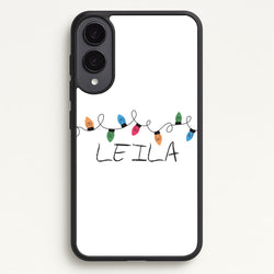 Fairy Lights - Personalised Stranger  - Stranger Things Phone Case for Galaxy S25 Edge