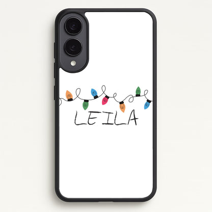 Fairy Lights - Personalised Stranger  - Stranger Things Phone Case for Galaxy S25 Edge