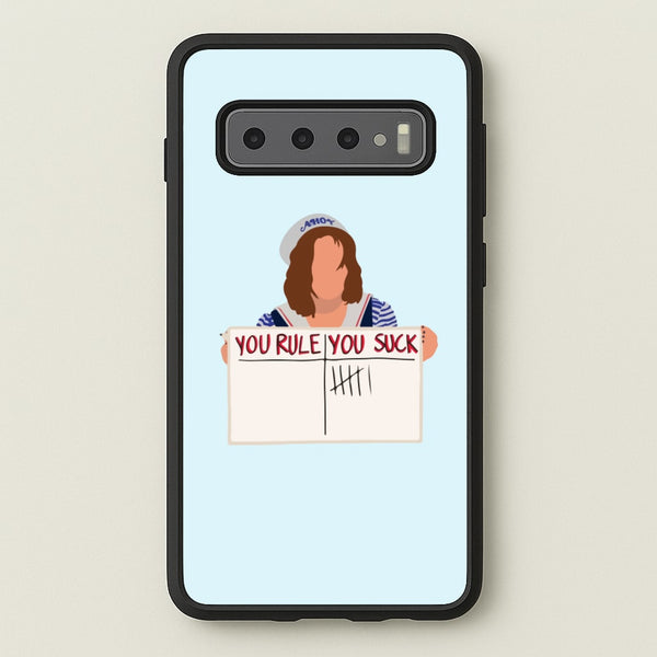 You Suck Tally  - Stranger Things Phone Case for Galaxy S10 Plus