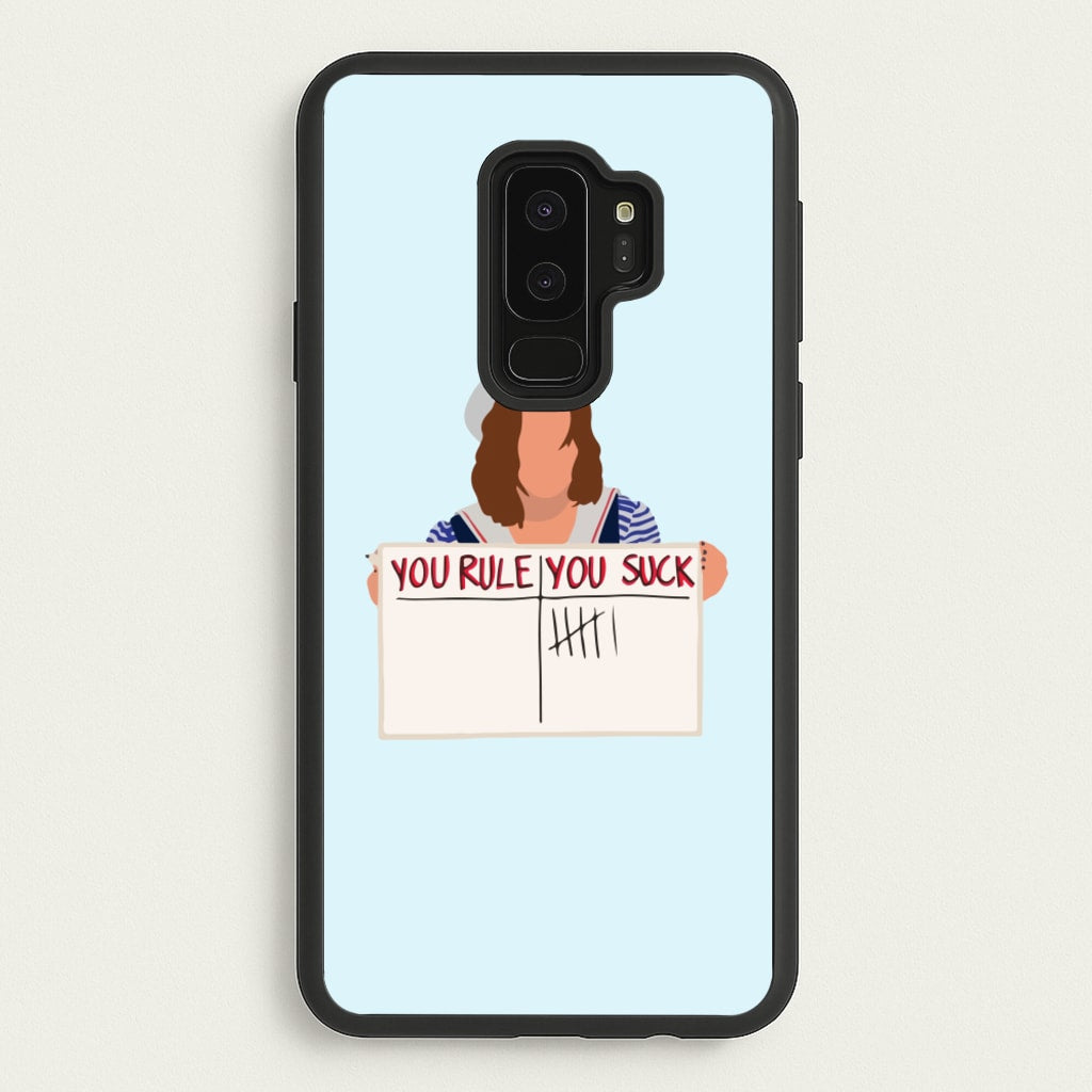 You Suck Tally  - Stranger Things Phone Case for Galaxy S9 Plus