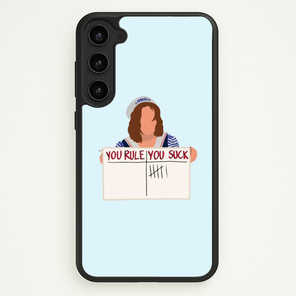 You Suck Tally  - Stranger Things Phone Case for Galaxy S23